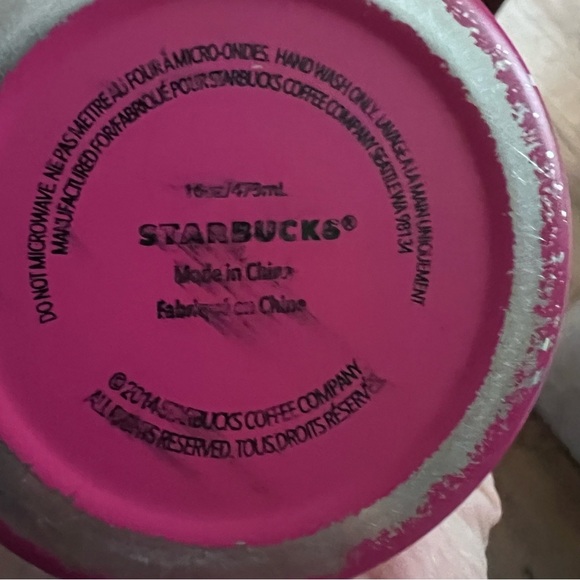 New!! Starbucks Siren Travel Tumbler * Pink * Cold Drink  💙Starbucks Pink Siren Stainless Steel Cold Cup 16Oz